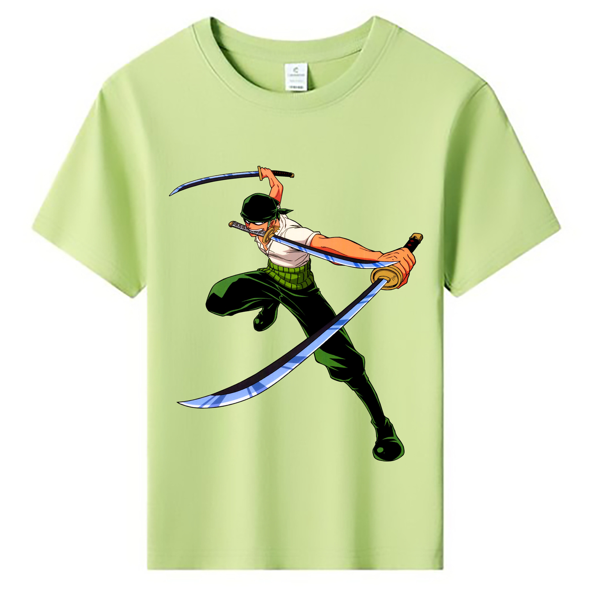 ワンピース ロロノア・ゾロ ONE PIECE Roronoa Zoro 綿100％キッズTシャツ（フロントプリント）